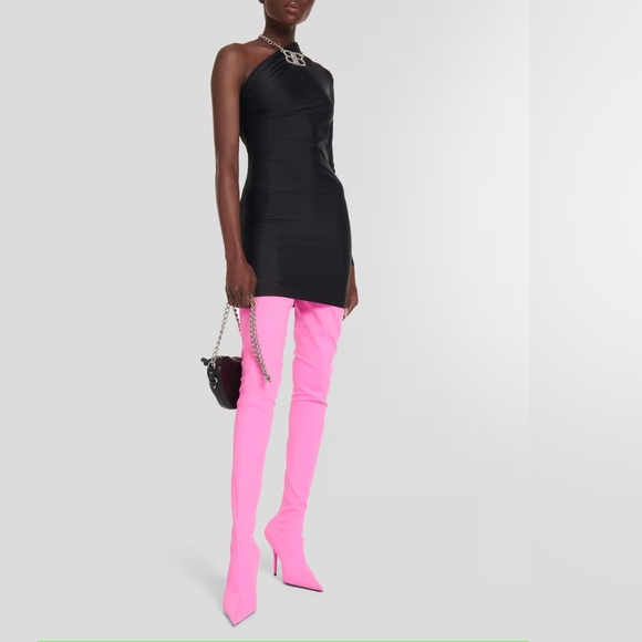 Pink balenciaga knife over the knee boots - Picture 5 of 7